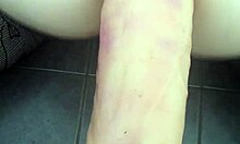 Dildo stretching ass