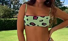 Look At This Hot Brazilian Teen's Pussy Jumping Out!