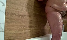 bathroom camera captures mature wife's plump shower routine