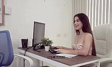 my big ass boss karolin gomezxx requests my special services in her office - juan bustos office