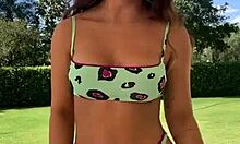 Look At This Hot Brazilian Teen's Pussy Jumping Out!