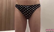 I Masturbating In Miniskirt Boots Polka Dot Panties Secretgakuen