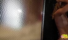 extremely beautiful natasha nice and her super sexy lesbian friend jessie rogers had shower sex 💦