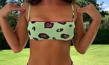 Look At This Hot Brazilian Teen's Pussy Jumping Out!