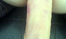 Dildo stretching ass