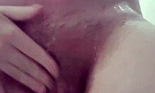 Pregnant blonde girlfriend feels pleasure in golden shower