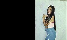 sol is a sexy virgin latina who loves to wear miniskirts and high heels