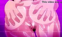 sex with lubed girlfriend riding and creampie licking