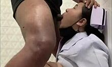 thai nurse fucks friend in hospital bathroom