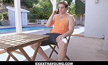 Liz jordan stops playing with toys as michael swayze teaches teen a lesson