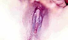 He fingers my tight pussy until I cum hard and get soaking wet.