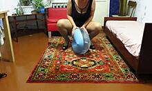 Milf looner blows up beach circles with fetish vibes 😍