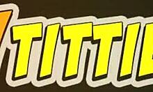 hot blonde gets oiled up after massage