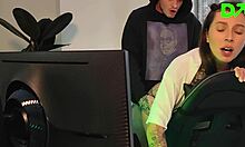 My sexy stepsister prevents me from learning trading with her big ass and rough anal.