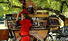 Two Petite Teens Engage In Mutual Touching With Toys