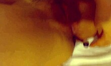 First time anal training with a curling iron