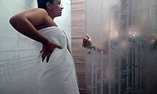 I Remove My Friend's Towel To See Her Naked And Convince Her For Lesbian Sex