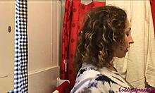 Collecting pee for worship!