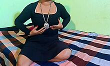 Horny desi girl finally gets deepthroat from her boyfriend's big black cock. 😏