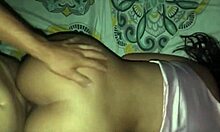 catching my stepdaughter in panties, rubbing cock on her pussy to make her horny