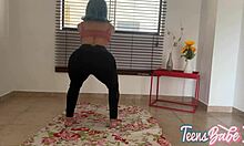 This hot young Latina cheats on her friend by giving her ass to the boyfriend, craving hard sex.