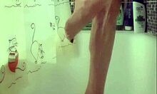 Busty Teen Washes Her Perfect Feet In Shower! 💦