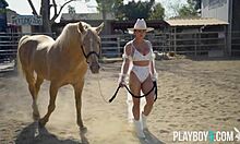 Latina teen model poses solo for playboy session