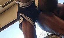 I caught horny big ass nimi masturbating in public