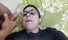 Transei com a minha sogra l�sbica e gozei na boca dela