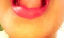 Indian woman with big tits gets mouth fucked