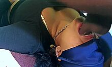 Horny desi girl finally gets deepthroat from her boyfriend's big black cock. 😏