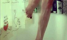 Busty Teen Washes Her Perfect Feet In Shower! 💦