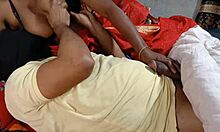 I groan, 'Fucking Ranu aunty hard, cock in mouth.'