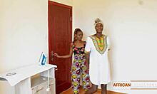 Ebony lesbians lick pussy till squirt