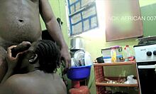 Hot blowjob in the home kitchen watch full video