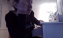 Woman Applies Makeup While Being Secretly Watched On Hidden Camera