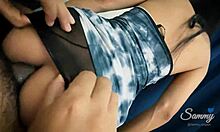 Latina cheating wife tasting cock from her ass to her mouth spanish talk english subbed