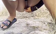 Public Pissing Compilation In Nature By Car POV 😎