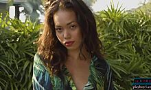 Pre-boob job tiny asian teen kit rysha exposes petite body