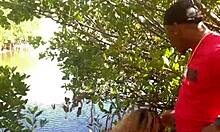 quickie at the beach with deepthroat and cumshot