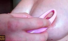 sensually massaging perfect oiled boobs with hard nipples - myst duo