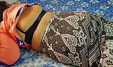 Cheating desi girlfriend enjoys passionate sex with her lover in a hotel room