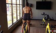 After the workout, she craves cock and cum?