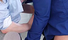 Busty brunette gets double penetrated and facial cumshot 😏