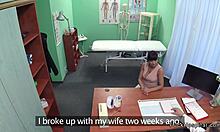 tanned brunette babe fucking doctor