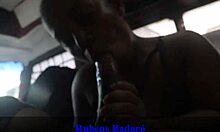 Hey, that old guy with the big cock pounds the milf's pussy in the moving motorhome, riding and licking too