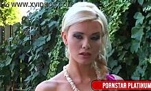 Stacked Blonde Caylian Curtis Enjoys Solo Time In Her Backyard