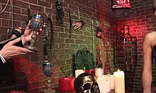 Horror Shop Witnesses Spit Roasts With Handjobs Blowjobs And Cumshots