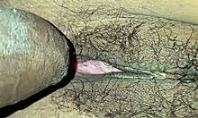 My Cute Girlfriend With Natural Tits Rides A Large Toy In Cowgirl Position On The Bed