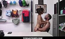 Petite Shoplifter Strip Searched And Fucked By Guard